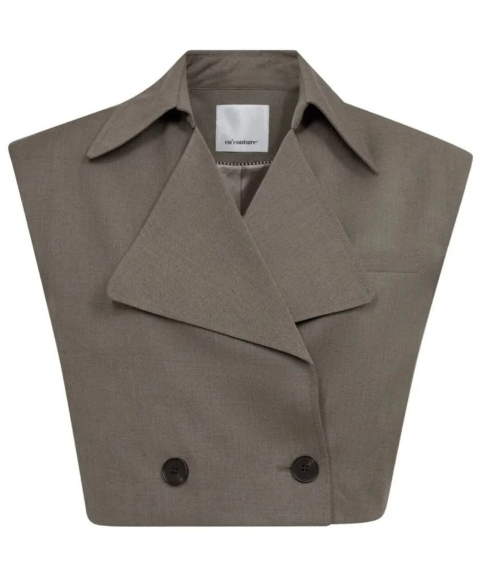 Co' couture Vidacc Crop Waistcoat (S or M)