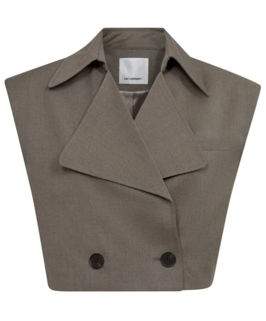 Co' couture Vidacc Crop Waistcoat (S or M)
