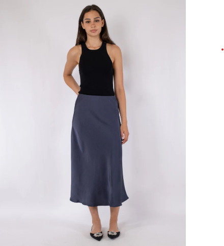 Long Neo Noir Bovary Skirt - Midnight Blue (S)